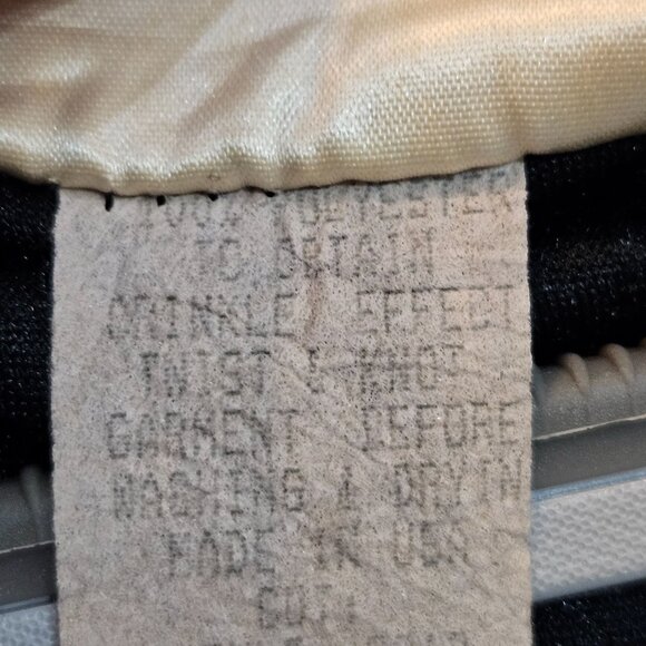 ZOE California Maxi Dress Sz Medium Vtg Black Crinkle Velvet Witchy Goth Vampire - Picture 11 of 14